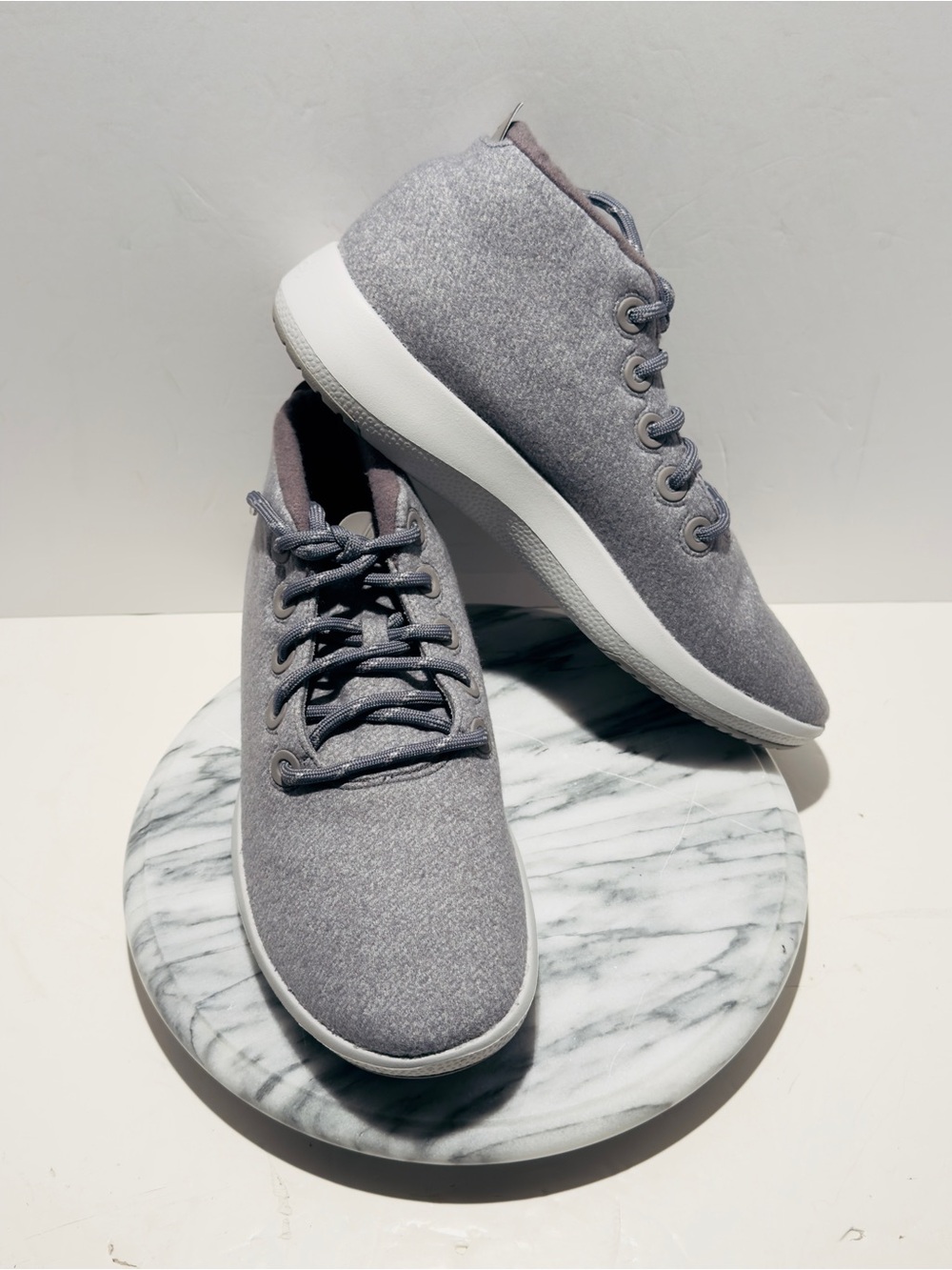 Allbirds Wool Runner Up Mizzle Sneakers Women's Sz 12 M Grey High Top NEW